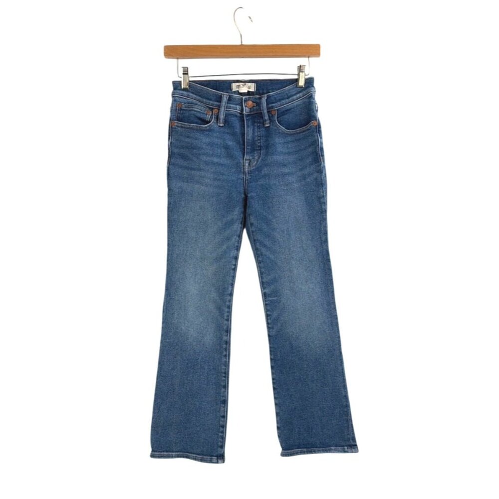 Madewell Cali Demi-Boot Jeans Womens Size 26 Blue Denim Slim Fit Casual Everyday